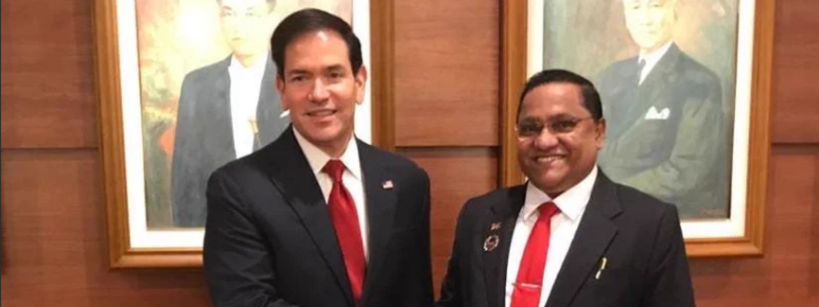 Vijitha Herath Meets Marco Rubio in Manila